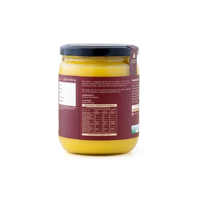 Full Moon A2 Ghee | Cultured, Grass-Fed Desi Cow Clarified Butter | Healthy Butter Alternative | Made in Small Batch | Keto & Paleo Friendly,Ayurvedic Cooking Superfood from Two Brothers Organic Farms