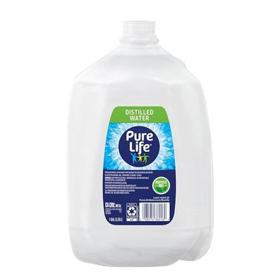 CAMEO Pure Life Distilled Water, 1 Gallon, Plastic Bottled Water 12 Bottles Of 1 Gallon Each (12 Total Gallons)