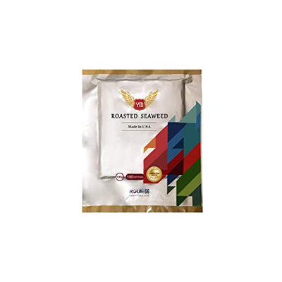 YM Roasted Seaweed, Made in USA, Premium Gold Grade, 100 Half Sheet nori, Origin of Korea, Vegan-Friendly, Seaweed for Sushi, Temaki (1 Pack)