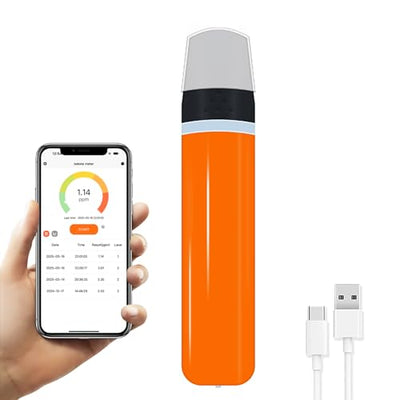 Reflex Wireless Smart Ketone Breath Meter | 80% Cheaper Than Ketone Test Strips | Ketone Analyzer | Ketone Meter Monitor | Real-Time Fat Burning Rate | Test Strips Replacement | Free Apps | KT-37B