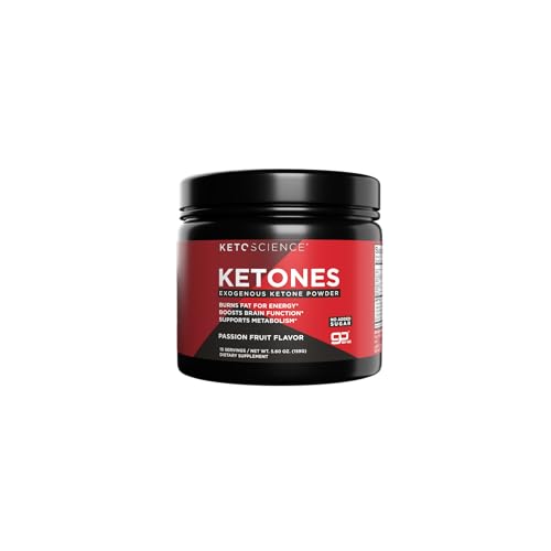 KETO SCIENCE Ketones Powder, Exogenous Ketone Powder, with goBHB, Keto Electrolytes Powder, Supports Metabolism, Intermitten Fasting, Focus and Workout Support, Passion Fruit Flavor, 15 Servings