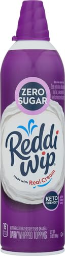 Reddi-wip Zero Sugar Whipped Topping Made with Real Cream, Keto Friendly, 13 oz. Spray Can