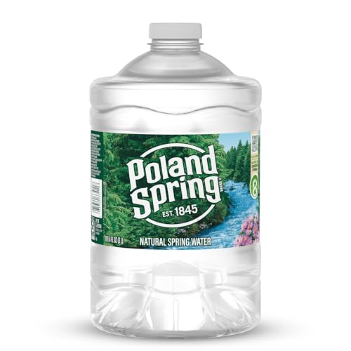 Poland Spring Maine Spring Water Bottles, 3L Jug – Still Bottled Water with Naturally Occurring Minerals for Taste