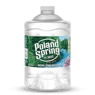 Poland Spring Maine Spring Water Bottles, 3L Jug – Still Bottled Water with Naturally Occurring Minerals for Taste