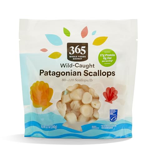 365 by Whole Foods Market Patagonian Sea Scallops 80/120, 12 OZ