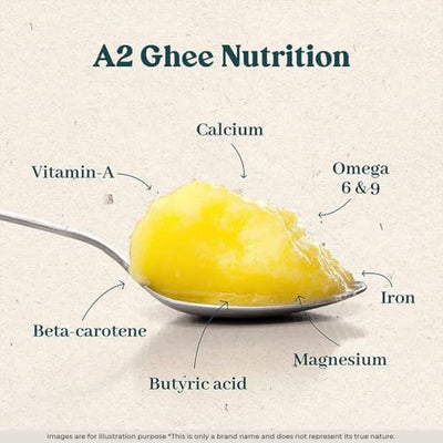 GirOrganic Grass Fed A2 Ghee| Clarified Butter (32 Oz) - Unsalted Gir Cow Ghee Butter - Organic Ghee Oil - Pasture Raised, Lactose-Free 32 Oz