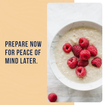 Creamy Wheat Cereal Can Emergency Food Supply, 55 Servings, 10 Year Shelf Life - Instant Breakfast Food and Healthy Snack