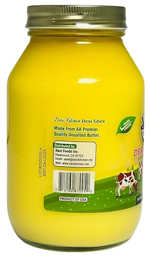 Desi Kitchen DESI GHEE (Clarified Butter) 32 FL OZ (946 ml) By Rani Foods Inc