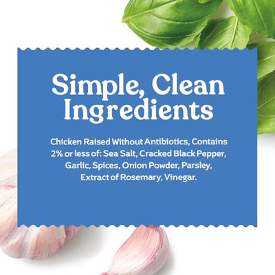 Amylu Foods Sea Salt & Cracked Black Pepper Chicken Meatballs, Natural Ingredients, 16g of Protein, Chicken Raised with No Antibiotics, Fully Cooked, Dairy-Free, Gluten-Free, Pork-Free, No Nitrates or Nitrites, 10 oz