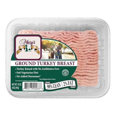 Mary's Turkey, Turkey Ground Breast Step 2, 16 Ounce