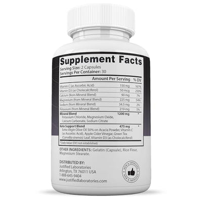 (2 Pack) Advanced Keto 1500 Extreme Pills 1675MG New & Improved Formula Contains Apple Cider Vinegar Extra Virgin Olive Oil Powder Green Tea Leaf 120 Capsules