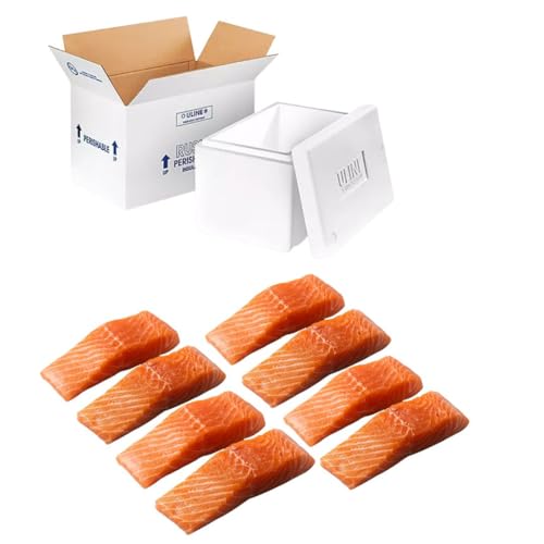 "Wagyu of the Sea" Ora King Salmon Fillets – Sustainable High Protein Fresh Fish for Healthy Meals | Sashimi Grade Frozen Salmon Pack of 8 x 8oz | Premium Wild Caught Seafood for Sushi, Grilling or Gourmet Cooking