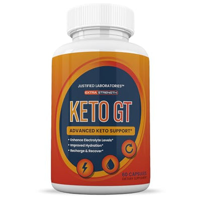 (2 Pack) Keto GT Keto Pills 1275MG New & Improved Formula Contains Apple Cider Vinegar Extra Virgin Olive Oil Powder Green Tea Leaf 120 Capsules