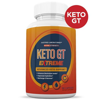 (10 Pack) Keto GT Extreme Keto Pills 1675MG New & Improved Formula Contains Apple Cider Vinegar Extra Virgin Olive Oil Powder Green Tea Leaf 600 Capsules