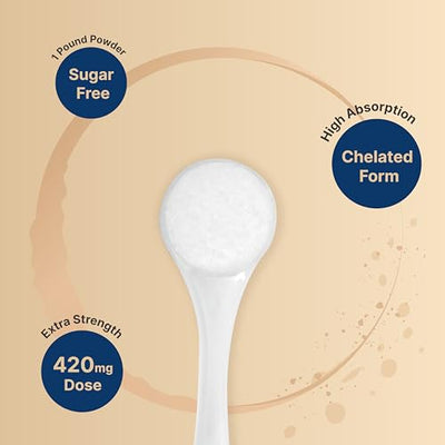 Calm Magnesium Powder, 1lb | Drink Mix for Sleep, Muscle, Bone & Mood Support – Sugar Free Lemon Raspberry Flavor – Chelated Magnesium Citrate for High Absorption – Vegan, Non-GMO