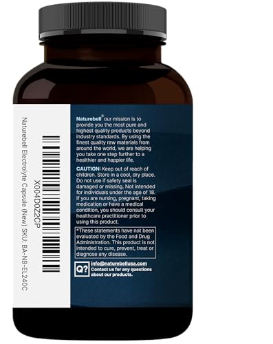 Advanced Electrolyte Pills, 240 Capsules | Salt Pills with Electrolytes for Fasting Hydrating | Made with Himalayan Pink Salt, Sodium, Potassium, Magnesium & More – Keto, Unflavored, No Sugar, Non-GMO