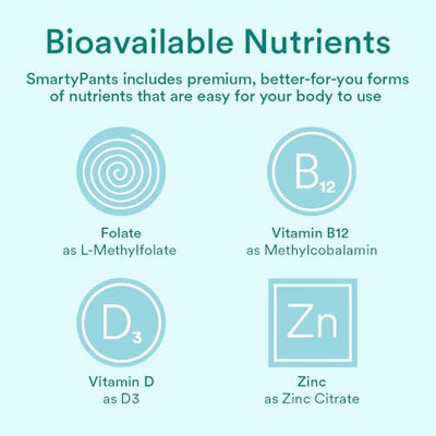 SmartyPants Prenatal Vitamins for Women, Multivitamin Gummies: Omega 3 Fish Oil (EPA/DHA), Biotin, Methylfolate, Vitamin D3, C, Vitamin B12, B6, A, K & Zinc, Inositol, 80 Count (20 Day Supply)