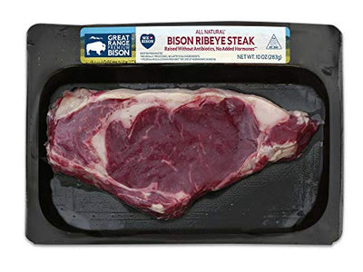Great Range, Bison Ribeye Steak, 0.625 lb