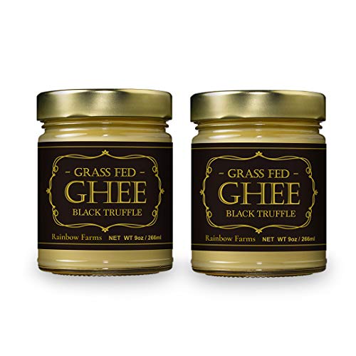 Black Truffle Grass-Fed Gourmet Ghee Butter 9 oz / 266 ml Pasture-Raised French Butter, Non-GMO, Keto Friendly, Made In USA by Rainbow Farms (2)