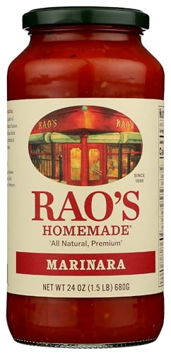Rao's Homemade Marinara Sauce, 24 oz, All Purpose Tomato Sauce, Pasta Sauce, Carb Conscious, Keto Friendly, All Natural, Premium Quality, With Italian Tomatoes & Olive Oil