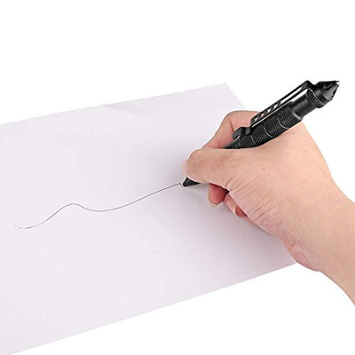 KEPEAK Military Tactical Pen, Professional Self Defense Pen, Emergency Glass Breaker Pen - Tungsten Steel, Writing EDC Survival Tool with 6 Refill