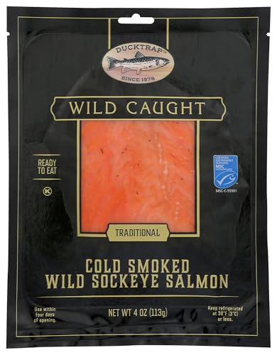 Ducktrap, Cold Smoked wild Sockeye Salmon, 0.25lb