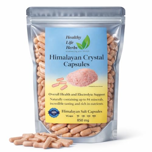 Pink Himalayan Salt Capsules 540 Caps (850 mg) Keto Diet Electrolyte