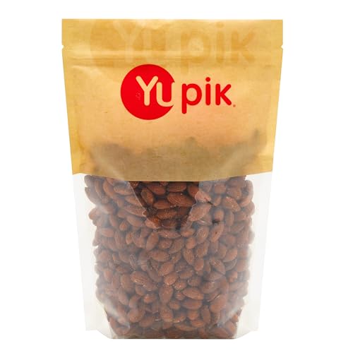 Yupik Smoked Almonds, 2.2 lb (35.2 oz), Kosher, Vegan, Roasted Salted Whole Almonds, Seasoned Nuts, Smoky Flavor, High in Fiber, Crunchy, Savory Snacks