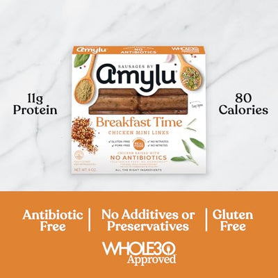 Amylu Chicken Sausage Breakfast Time 9oz