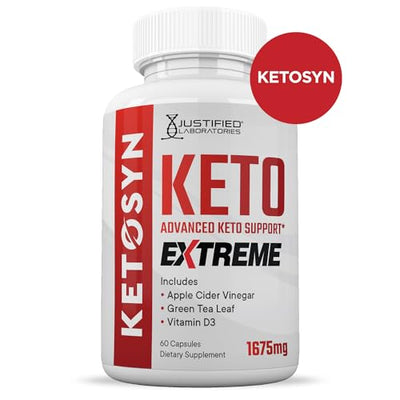 (2 Pack) Ketosyn Keto ACV Extreme Pills 1675 MG Keto Support Blend Capsule Alternative to Keto ACV Formulated with Apple Cider Vinegar Extra Virgin Olive Oil Powder Green Tea Leaf 120 Capsules