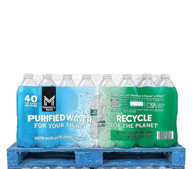 MMembers Mark 16.9 Oz Bottled Water – Full Pallet (48 Cases, 1920 Bottles) – 40 Bottles per Case – Ideal for Home, Office, and Events – Conveniently Delivered