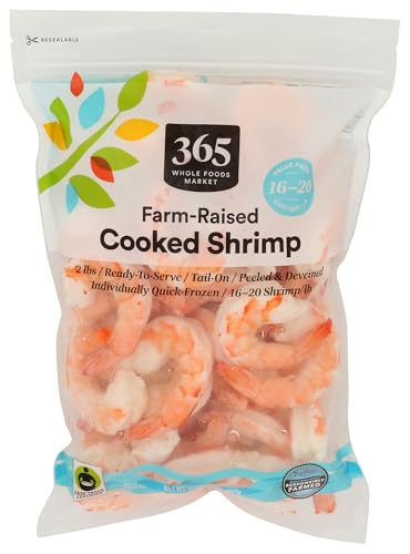 365 by Whole Foods Market Cooked 16/20 Count Shrimp Value Pack, 32 OZ