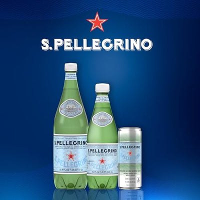 S.Pellegrino Sparkling Natural Mineral Water, Unflavored, 11.15 Fl. Oz (Pack of 24)