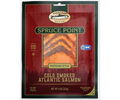Ducktrap, Smoked Atlantic Salmon Pastrami Style, 0.25 lb