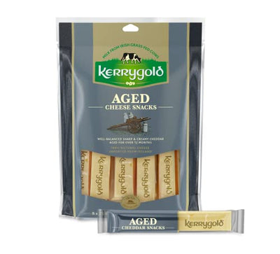 Kerrygold Grass-fed Aged Irish Cheddar Cheese Sticks, 6 OZ