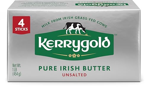 Kerrygold Grass-Fed Pure Irish Unsalted Butter Sticks, 16 OZ