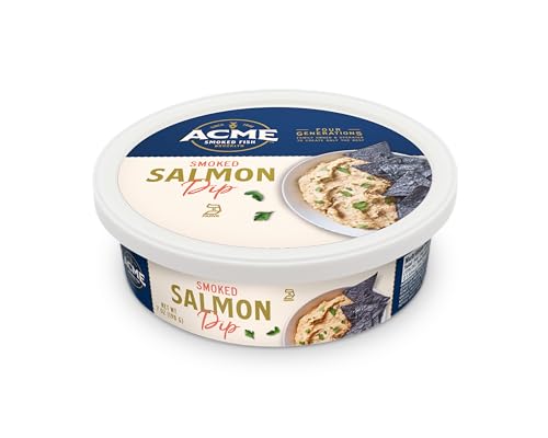 Acme Smoked Fish, Salmon Atlantic Dip Smoked Prev Frozen, 7 Ounce