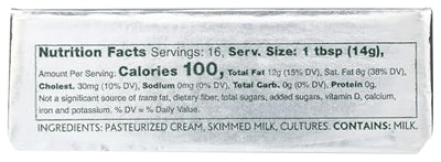 Kerrygold Pure Irish Butter, Unsalted, 8 oz