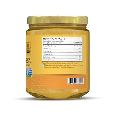 MoreLife Market Organic Classic Ghee | Traditional Ayurvedic Clarified Butter for Cooking & Wellness | Digestion & Skin Health – Lactose-Free, Preservative-Free | Ayurvedic Ghee – 9oz