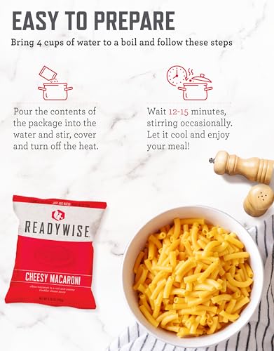 ReadyWise 30 Day Emergency Food Supply - 296 Servings, 2 Buckets, Freeze Dried Protein Meals, Survival Food Storage, Ready to Eat, up to 25 Year Shelf Life