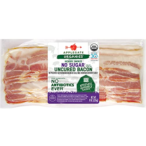 Applegate, Organic No Sugar Uncured Bacon, 8 oz