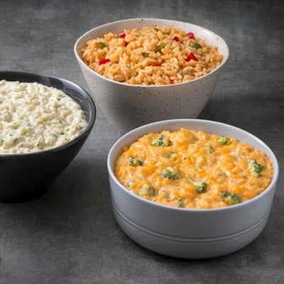 Augason Farms Four Person 72 Hour Emergency Food Supply, 119 Servings, 25 Year Shelf Life, Feeds 4 People - Survival Food Camping Essentials, Family Meals Prepared Dinner, Lunch, and Breakfast