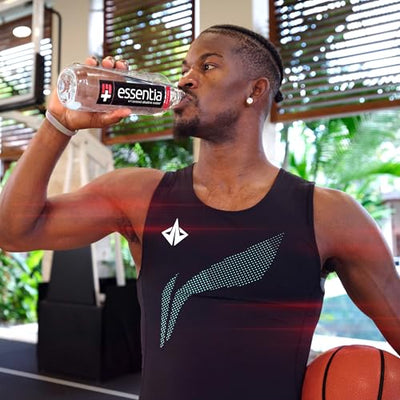 Essentia Bottled Water, 1 Liter, Pack of 6 Bottles; 99.9% Pure, Infused with Electrolytes for a Smooth Taste, pH 9.5 or Higher; Ionized Alkaline Water