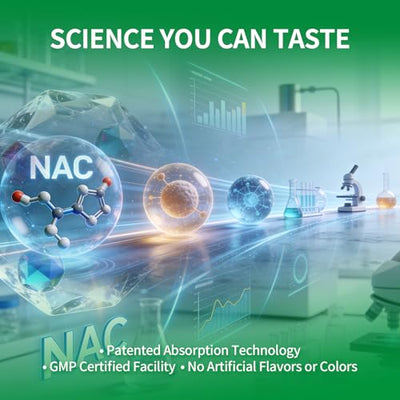 NAC Gummies for Adults & Kids 1200mg, NAC Supplement N-Acetyl Cysteine, Immune Support,NAC Chewable Support Liver Health,Sugar-Free, Green Apple Flavor