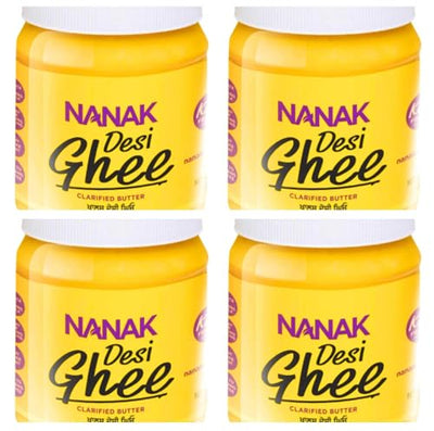 Nanak Pure Desi Ghee, Clarified Butter, 56-Ounce Jar - PACK OF 4