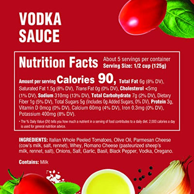 Rao's Homemade Vodka Sauce, 24 oz, Tomato Sauce, All Purpose, Keto Friendly Pasta Sauce, Premium Quality Tomatoes from Italy & Vodka