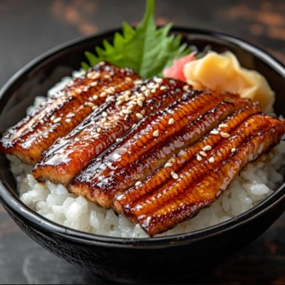 OCEANZEN Sushi Eel (Unagi Kabayaki) – Premium Grilled Freshwater Eel, 10–12 oz per Pack – Frozen with Sweet Soy Glaze – Fully Cooked & Ready to Eat for Sushi & Rice Bowls – 4 Packs