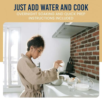 Dried Black Beans Emergency Food Supply, 237 Servings, 30 Year Shelf Life, Good Source of Iron, Protein, and Potassium, High in Fiber - Dehydrated Meals, Survival Food Camping Essentials, 4 Gallon Bucket