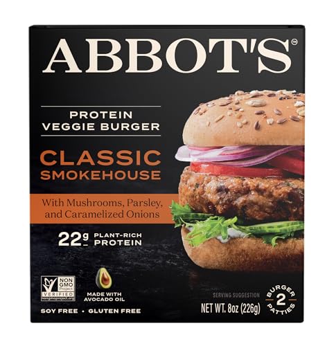 Abbot’s High-Protein Veggie Burger, Classic Smokehouse