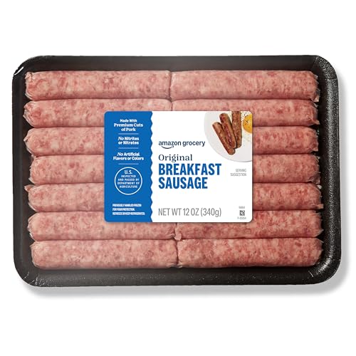 Amazon Grocery, Original Breakfast Sausage Links, 12 Oz, Frozen (Previously Fresh Brand, Packaging May Vary)